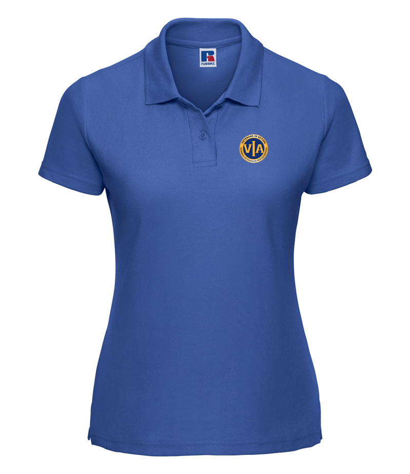 Ladies Embroidered VIA Polo shirt - Made by Veterans