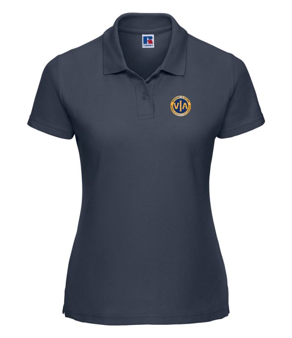 Ladies VIA French Navy Polo Shirt
