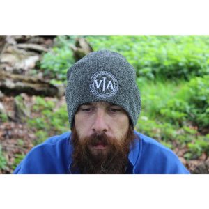 veterans in action beanie with hollow logo