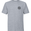 veterans in action light oxford grey t shirt with black logo