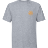 veterans in action light oxford grey t shirt with gold logo