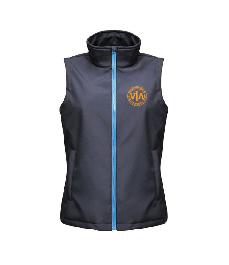 veterans in action ladies bodywarmer with hollow logo