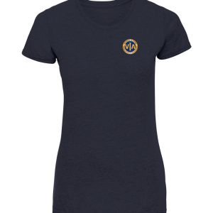 Ladies french navy VIA t shirt