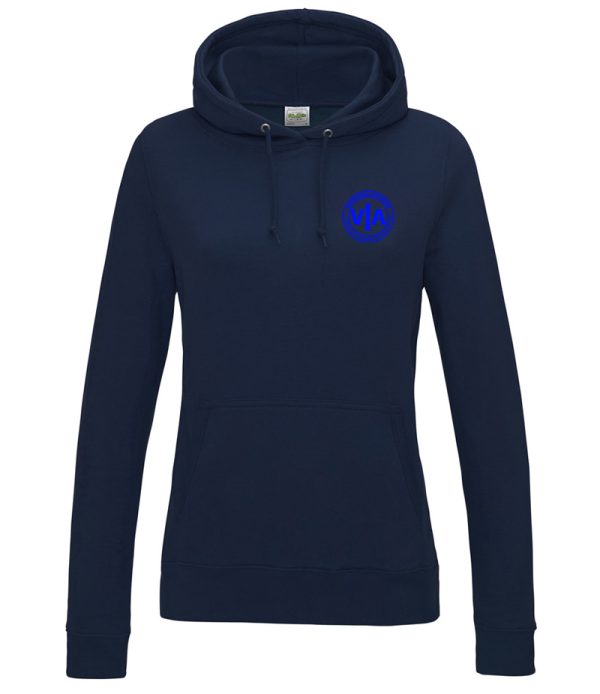 veterans in action french navy hoody with blue hollow logo