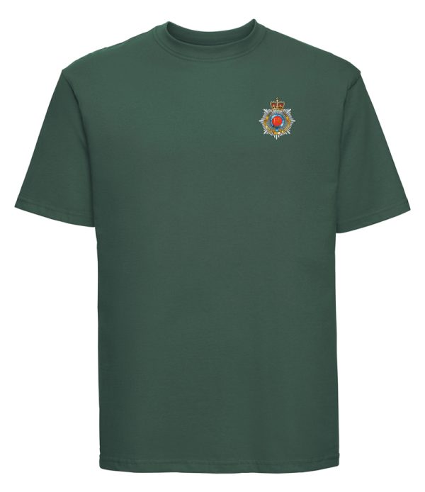 bottle green embroidered rct t shirt