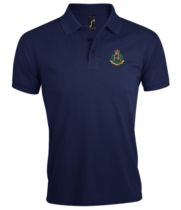 Navy embroidered royal military police polo shirt