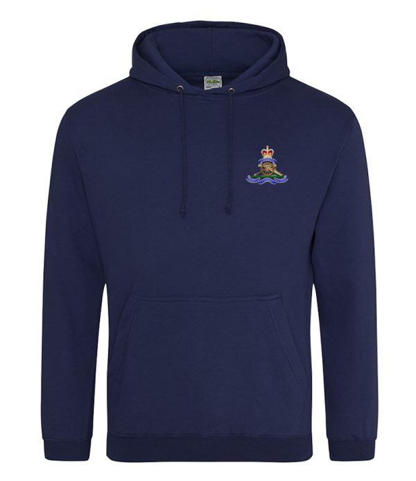 navy embroidered royal artillery hoody