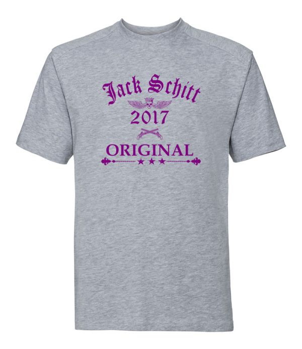 jack schitt oxford grey original t shirt