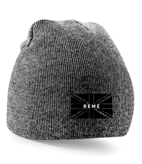 antique grey embroidered REME UJ Beanie