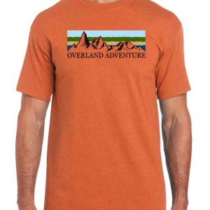 printed overland adventure logo t shirt