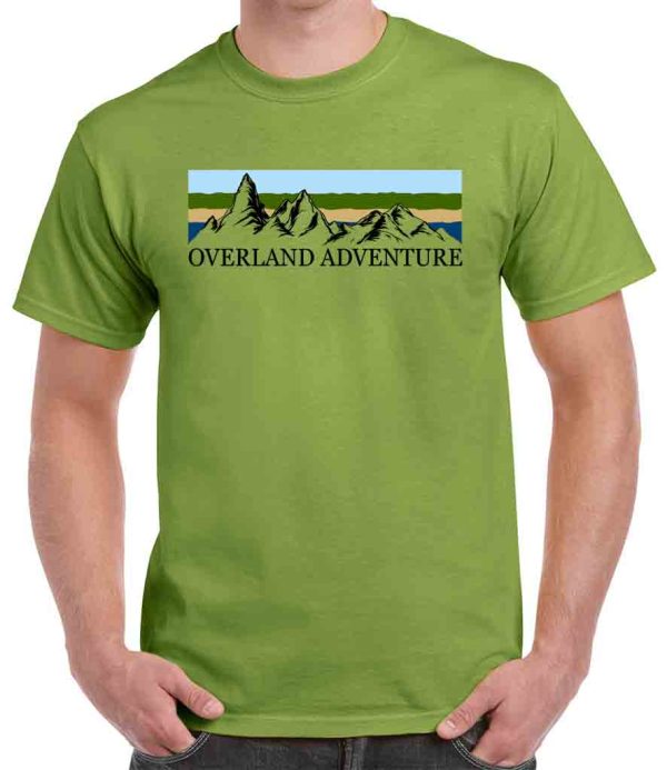 printed overland adventure logo t shirt