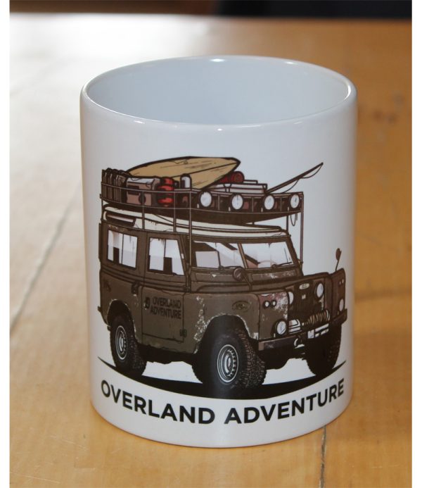 overland adventure green series land rover 11 oz mug
