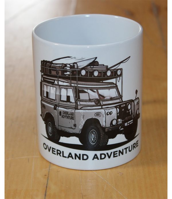 overland adventure grey series land rover 11 oz mug